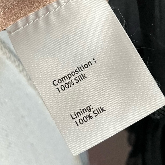 3.1 Phillip Lim • Black Tan 100% Silk Blouse - Picture 5 of 5